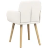 Valgomojo kėdės 4 pcs Bouclé Kreminė 59 x 56 x 86 cm