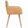 Valgomojo kėdės 4 pcs Bouclé Smėlio 59 x 57 x 85 cm