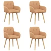 Valgomojo kėdės 4 pcs Bouclé Smėlio 59 x 57 x 85 cm