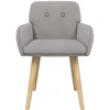 Valgomojo kėdės 4 pcs Bouclé Šviesiai pilka 59 x 56 x 86 cm