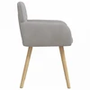 Valgomojo kėdės 4 pcs Bouclé Šviesiai pilka 59 x 56 x 86 cm