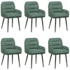 Valgomojo kėdės 6 pcs Aksomas Jūrinė žalia 59 x 59,5 x 90 cm