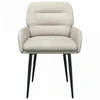 Valgomojo kėdės 6 pcs Aksomas Kreminė 59 x 59,5 x 90 cm