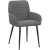 Valgomojo kėdės 6 pcs Aksomas Tamsiai pilka 56,5 x 50 x 86 cm