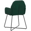 Valgomojo kėdės 6 pcs Aksomas Tamsiai žalia 55 x 50 x 84 cm