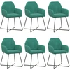 Valgomojo kėdės 6 pcs Aksomas Turkio 55 x 50 x 84 cm