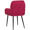 Valgomojo kėdės 6 pcs Aksomas Vyno raudona 59 x 59,5 x 90 cm