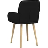 Valgomojo kėdės 6 pcs Audinys Juoda 56,5 x 50 x 87,5 cm