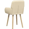 Valgomojo kėdės 6 pcs Audinys Kreminė 56,5 x 50 x 87,5 cm