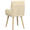 Valgomojo kėdės 6 pcs Audinys Kreminė 60 x 56 x 96 cm