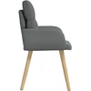 Valgomojo kėdės 6 pcs Audinys Tamsiai pilka 60 x 56 x 96 cm