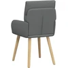 Valgomojo kėdės 6 pcs Audinys Tamsiai pilka 60 x 56 x 96 cm