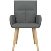 Valgomojo kėdės 6 pcs Audinys Tamsiai pilka 60 x 56 x 96 cm