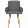 Valgomojo kėdės 6 pcs Audinys Tamsiai pilka 56,5 x 50 x 87,5 cm