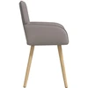 Valgomojo kėdės 6 pcs Audinys Taupe 56,5 x 50 x 87,5 cm
