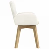 Valgomojo kėdės 6 pcs Bouclé Kreminė 59 x 56 x 86 cm