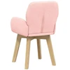 Valgomojo kėdės 6 pcs Bouclé Rožinė 59 x 56 x 86 cm