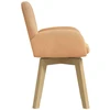 Valgomojo kėdės 6 pcs Bouclé Smėlio 59 x 57 x 85 cm