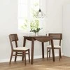 valgomojo kėdės su pagalvėlėmis 2 vnt Ruda medžio masyvo guma