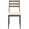 valgomojo kėdės su pagalvėlėmis 2 vnt Ruda medžio masyvo guma