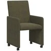 Valgomojo Kėdės su Ratukais 2 pcs Armijos žalia 57 x 66 x 94 cm