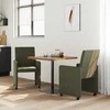 Valgomojo Kėdės su Ratukais 2 pcs Armijos žalia 57 x 66 x 94 cm