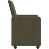 Valgomojo Kėdės su Ratukais 2 pcs Armijos žalia 57 x 66 x 94 cm