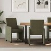 Valgomojo Kėdės su Ratukais 2 pcs Armijos žalia 57 x 66 x 94 cm