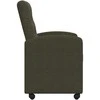Valgomojo Kėdės su Ratukais 2 pcs Armijos žalia 58 x 67 x 97 cm