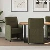 Valgomojo Kėdės su Ratukais 2 pcs Armijos žalia 57 x 67 x 95 cm