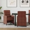 Valgomojo Kėdės su Ratukais 2 pcs Blizgiai ruda 58 x 67 x 97 cm
