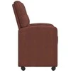 Valgomojo Kėdės su Ratukais 2 pcs Blizgiai ruda 58 x 67 x 97 cm