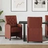 Valgomojo Kėdės su Ratukais 2 pcs Blizgiai ruda 58 x 67 x 97 cm