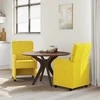 Valgomojo Kėdės su Ratukais 2 pcs Geltona 58 x 65 x 98 cm