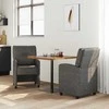 Valgomojo Kėdės su Ratukais 2 pcs Juoda 57 x 67 x 95 cm