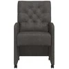 Valgomojo Kėdės su Ratukais 2 pcs Juoda 58 x 67 x 97 cm