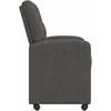 Valgomojo Kėdės su Ratukais 2 pcs Juoda 58 x 67 x 97 cm