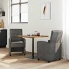 Valgomojo Kėdės su Ratukais 2 pcs Juoda 58 x 67 x 97 cm