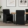 Valgomojo Kėdės su Ratukais 2 pcs Juoda 58 x 65 x 98 cm