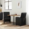 Valgomojo Kėdės su Ratukais 2 pcs Juoda 58 x 65 x 98 cm