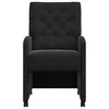 Valgomojo Kėdės su Ratukais 2 pcs Juoda 58 x 67 x 97 cm Aksomas