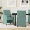 Valgomojo Kėdės su Ratukais 2 pcs jūros žalia 58 x 67 x 97 cm