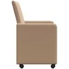 Valgomojo Kėdės su Ratukais 2 pcs Kapučino 57 x 66 x 94 cm