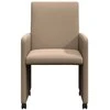 Valgomojo Kėdės su Ratukais 2 pcs Kapučino 57 x 66 x 94 cm