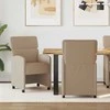 Valgomojo Kėdės su Ratukais 2 pcs Kapučino 58 x 65 x 98 cm