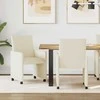 Valgomojo Kėdės su Ratukais 2 pcs Kreminė 57 x 66 x 94 cm