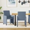 Valgomojo Kėdės su Ratukais 2 pcs Mėlyna 57 x 66 x 94 cm