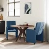 Valgomojo Kėdės su Ratukais 2 pcs Mėlyna 58 x 65 x 94 cm