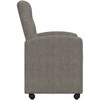 Valgomojo Kėdės su Ratukais 2 pcs Pilka 58 x 67 x 97 cm