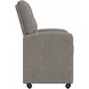 Valgomojo Kėdės su Ratukais 2 pcs Pilka 58 x 67 x 97 cm